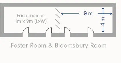 Foster Bloomsbury rooms floor plan