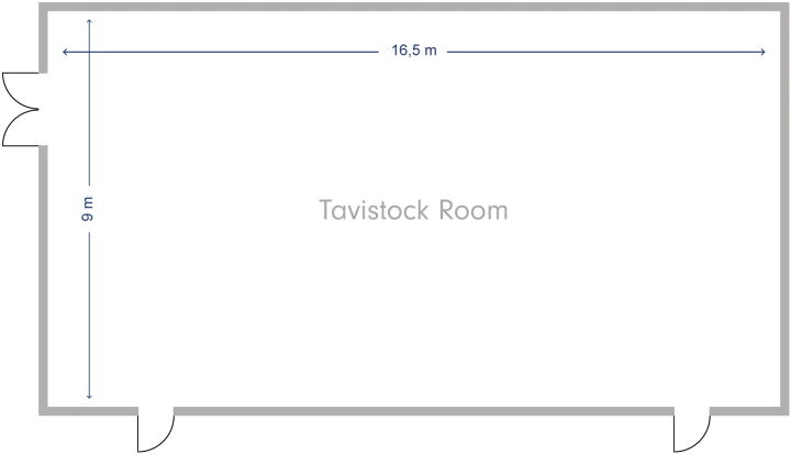 Woburn House Tavistock Room Floor plan